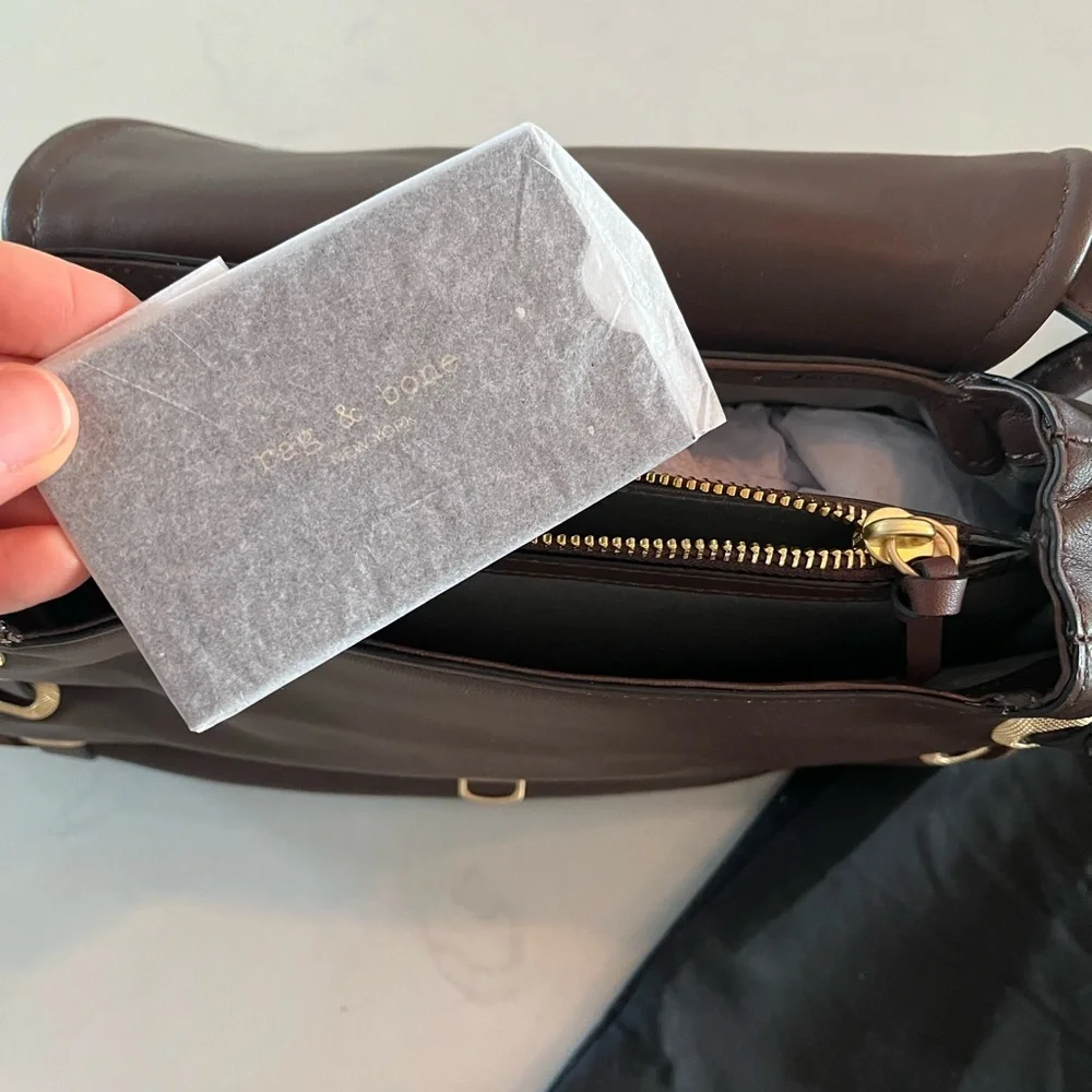Rag & Bone Chocolate Brown Shoulder Bag - Picture 3 of 7